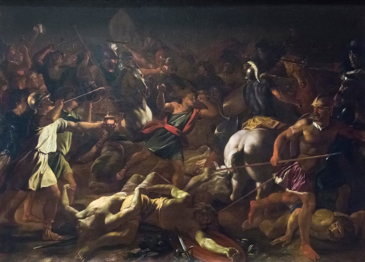 Batalha de Gideon contra os Midianitas de Nicolas Poussin