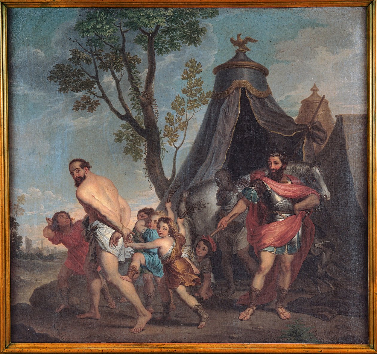 Camilo e o mestre-escola de Falerii de Nicolas Poussin