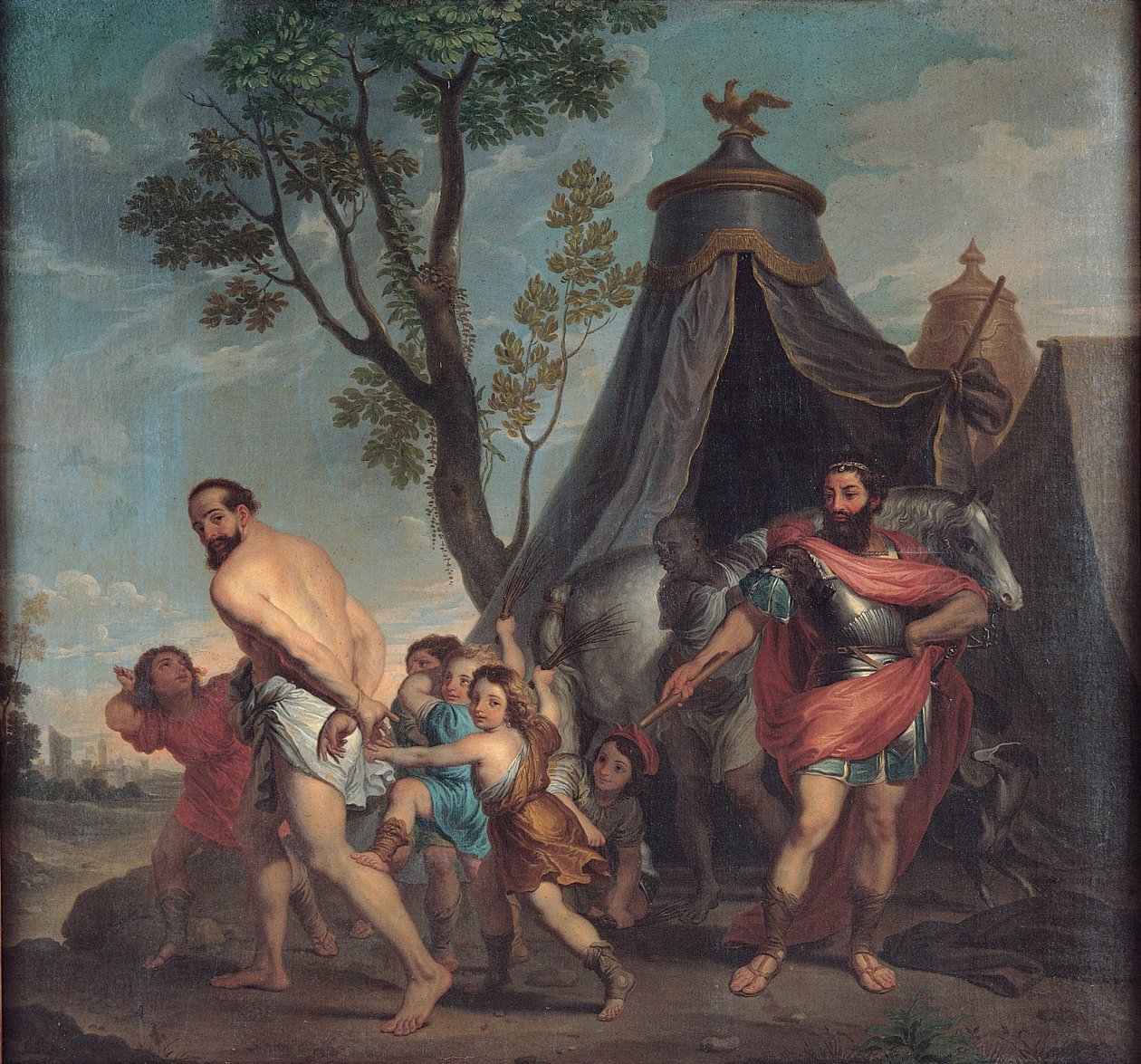 Camillus e o professor de Falerii, 1635-1640 de Nicolas Poussin