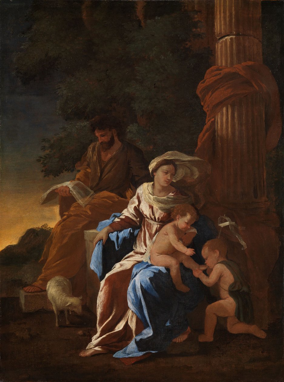 A Sagrada Família com o Menino São João de Nicolas Poussin