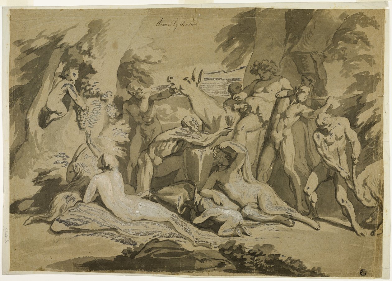 Sileno bêbado Sátiro e ninfas de Nicolas Poussin