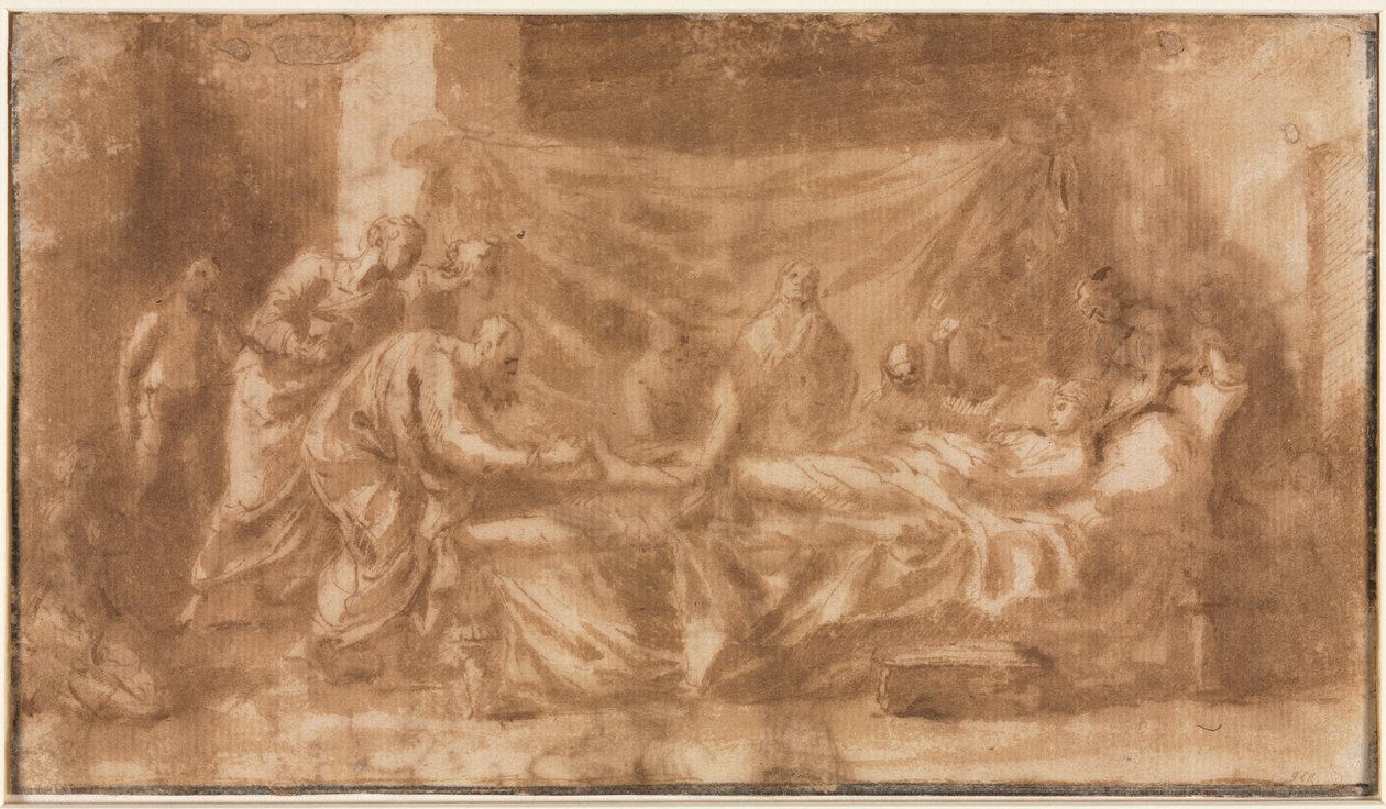 Extrema Unção (reto) de Nicolas Poussin