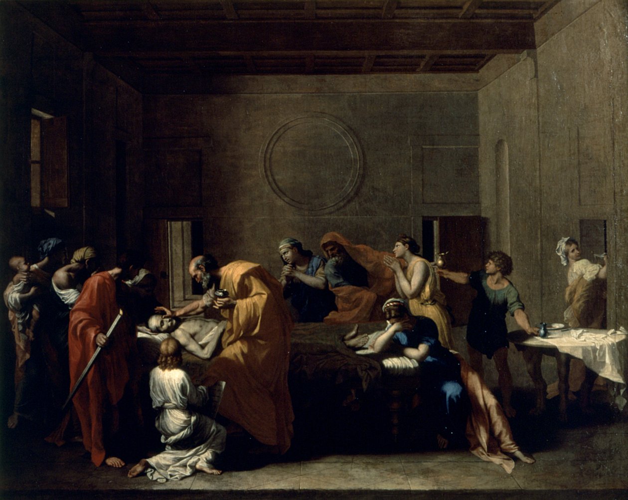 Extrema Unção, c.1638-40 de Nicolas Poussin