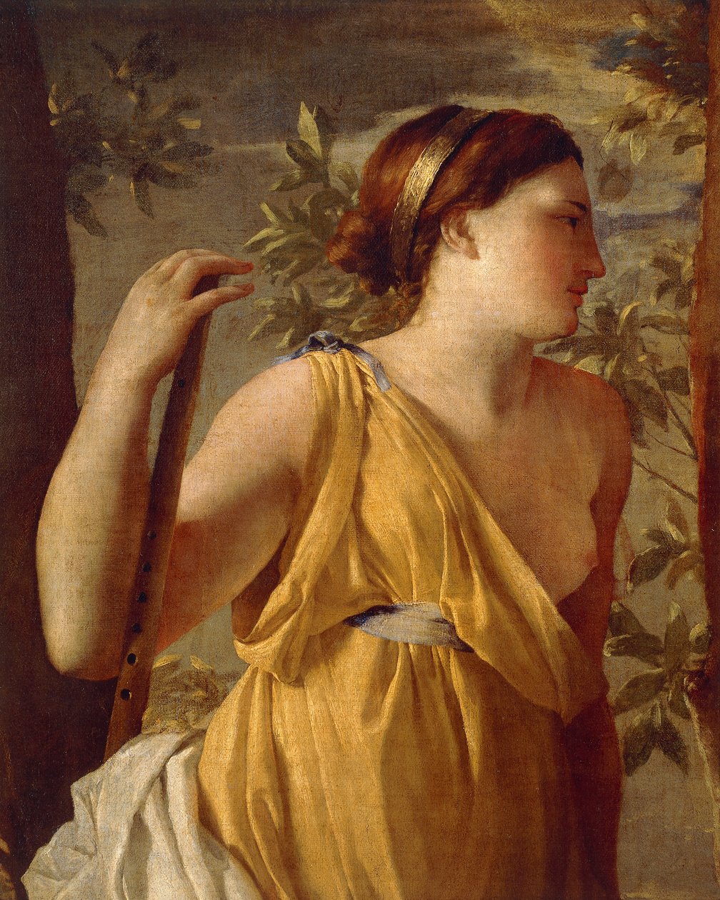 Inspiração do poeta (detalhe) cerca de 1630 de Nicolas Poussin