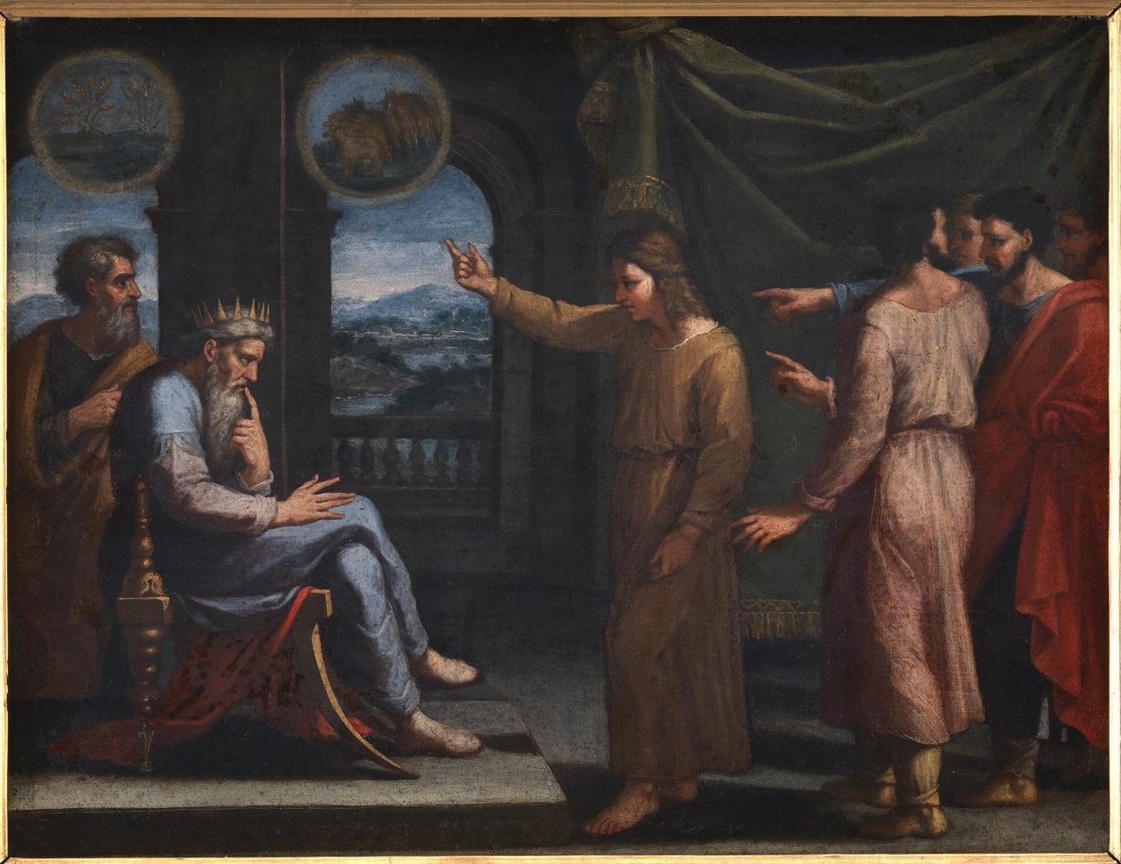 José interpreta o sonho do faraó de Nicolas Poussin