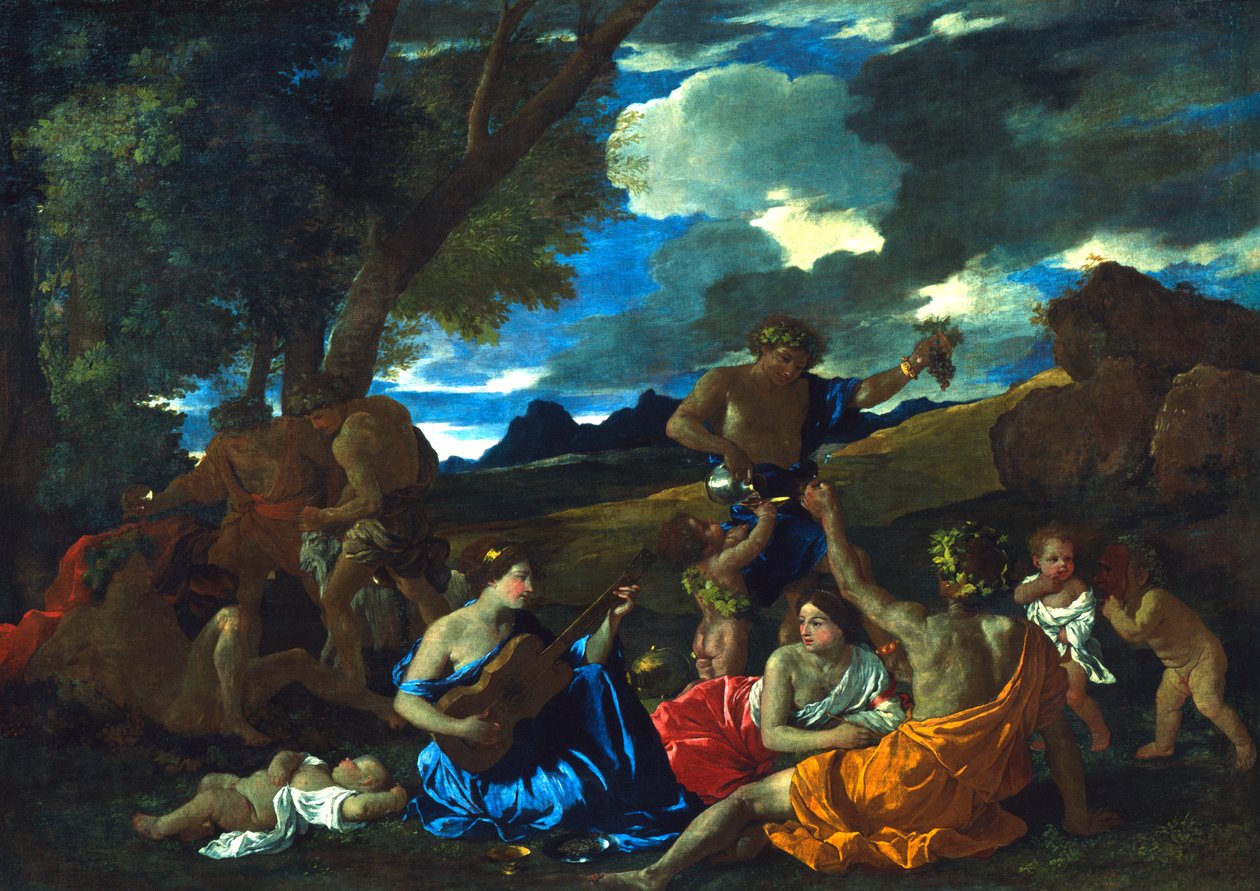 O Grande Bacanal, 1627-1628 de Nicolas Poussin