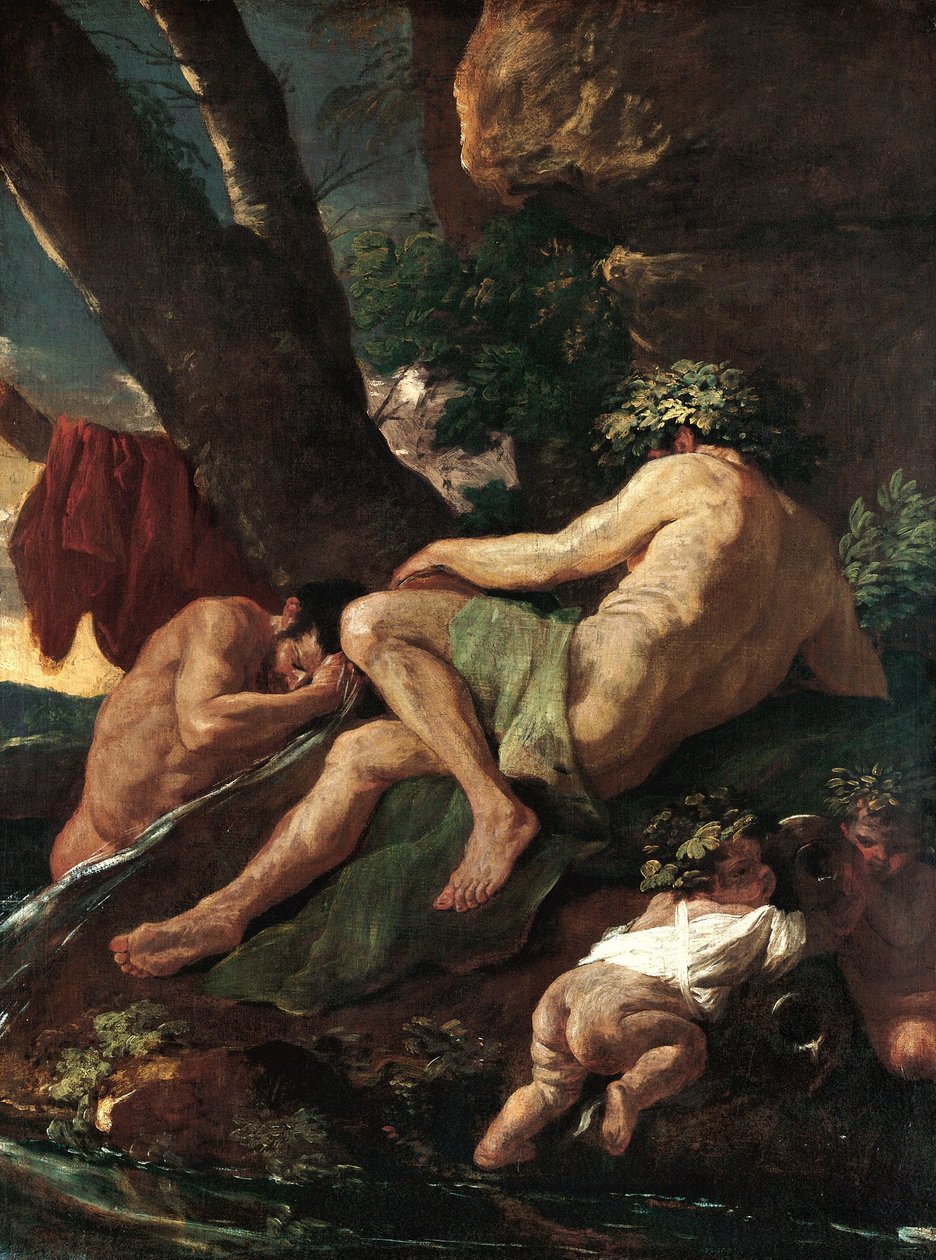 Lavagem de Midas na nascente do Pactolus de Nicolas Poussin