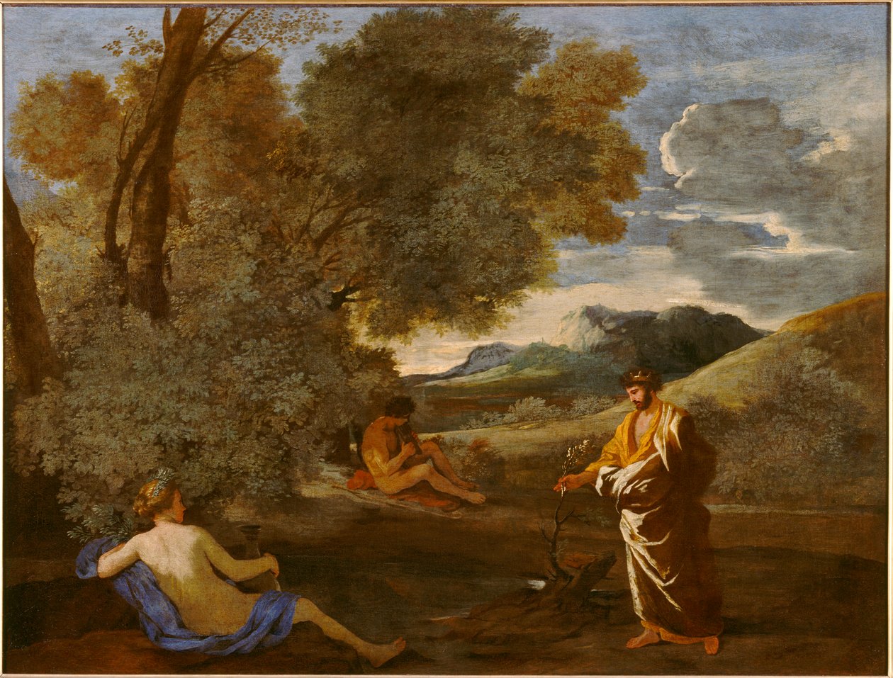 Midas transformando o ramo de um olho feminino, anteriormente conhecido como Numa Pompilius e a ninfa de Nicolas Poussin