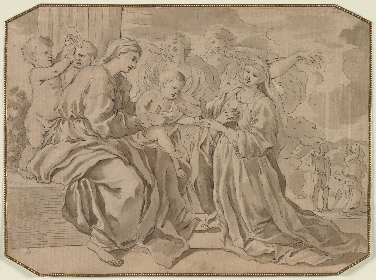 Casamento místico de Santa Catarina de Nicolas Poussin