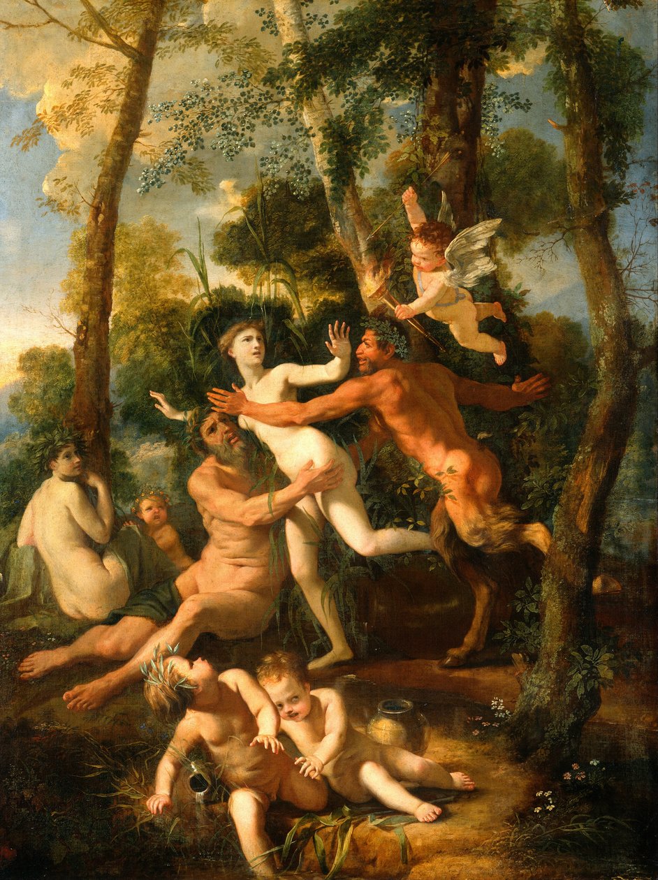 Pan e Syrinx, 1637 de Nicolas Poussin