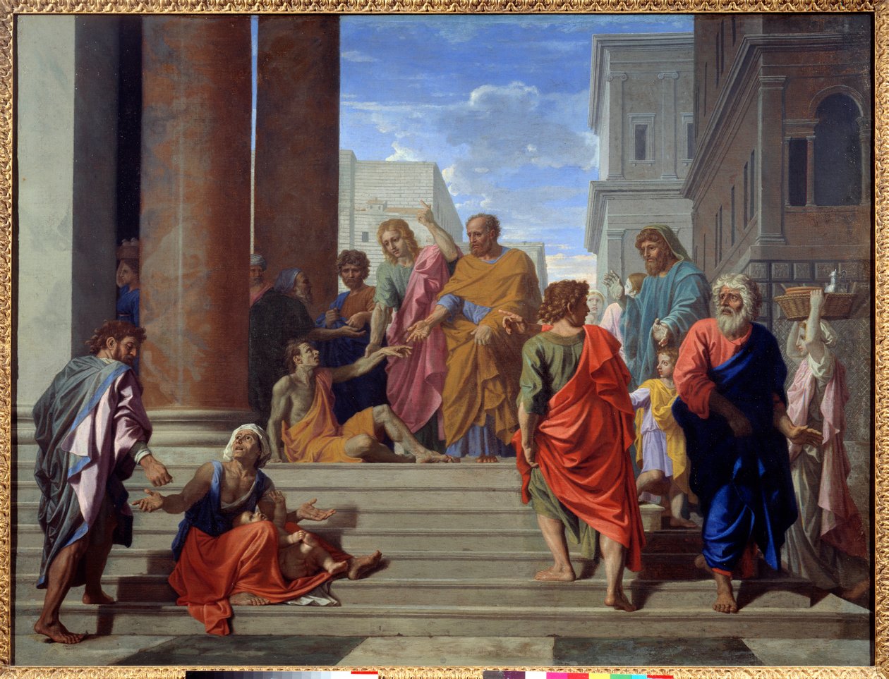 São Pedro e São João a combater os coxos de Nicolas Poussin
