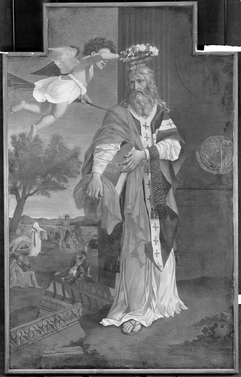 St. Denis coroado por um anjo de Nicolas Poussin
