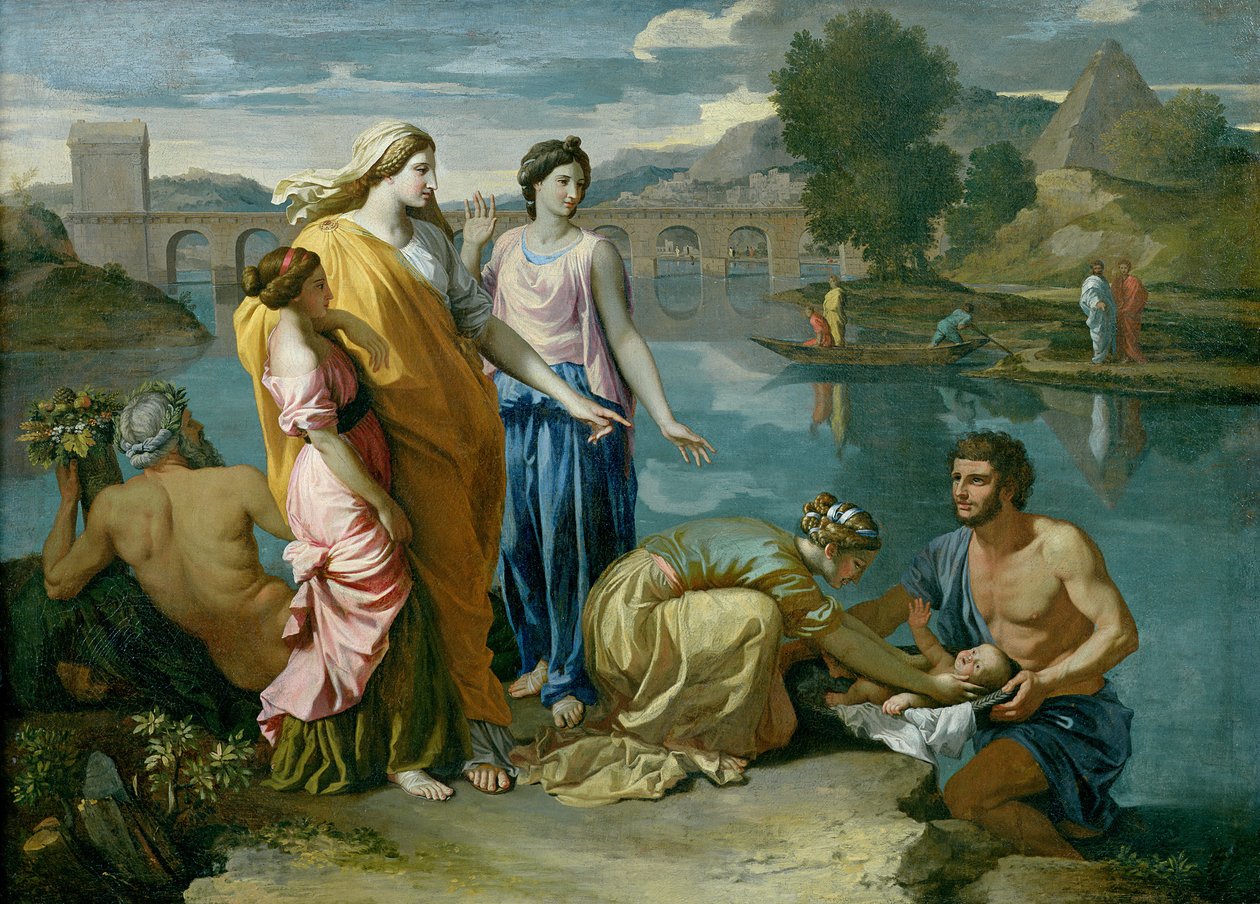 A descoberta de Moisés de Nicolas Poussin