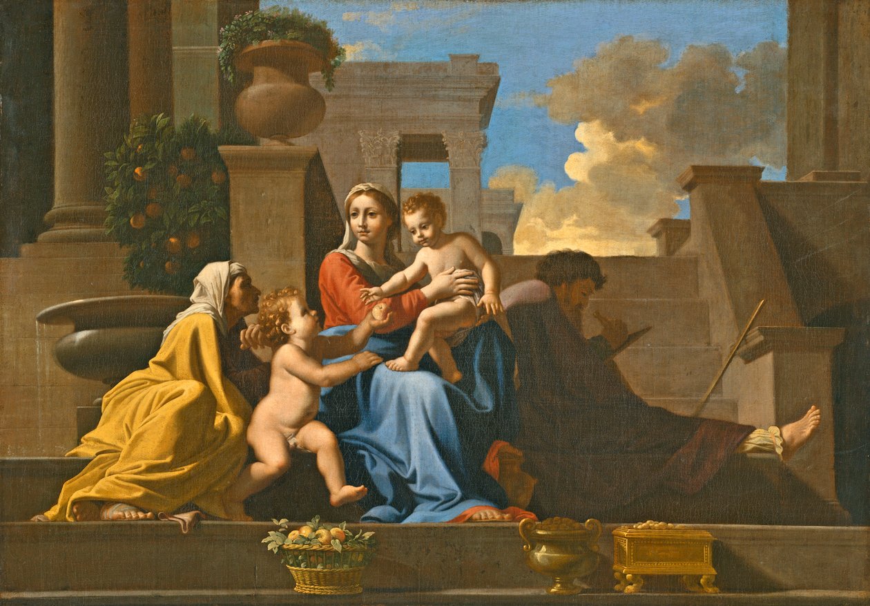 A Sagrada Família nos Passos, 1648 de Nicolas Poussin