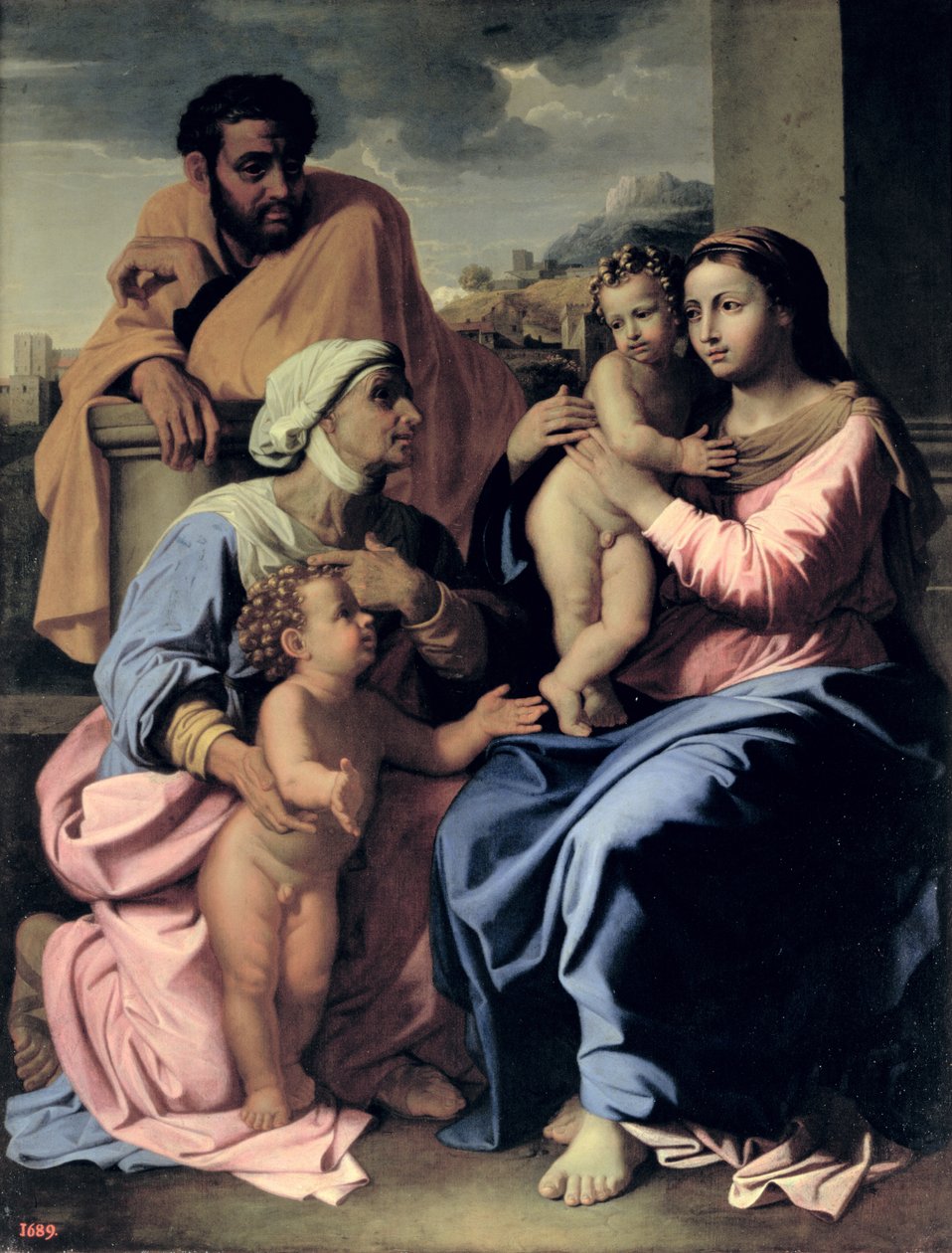 A Sagrada Família com Santa Isabel e João Batista de Nicolas Poussin