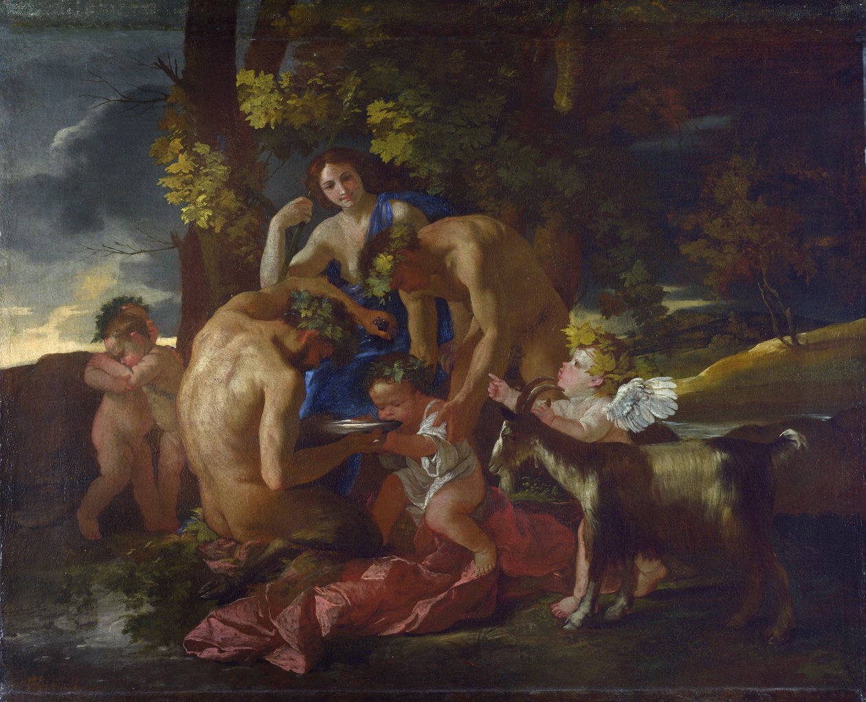 A Criação de Baco, c.1628-29 de Nicolas Poussin