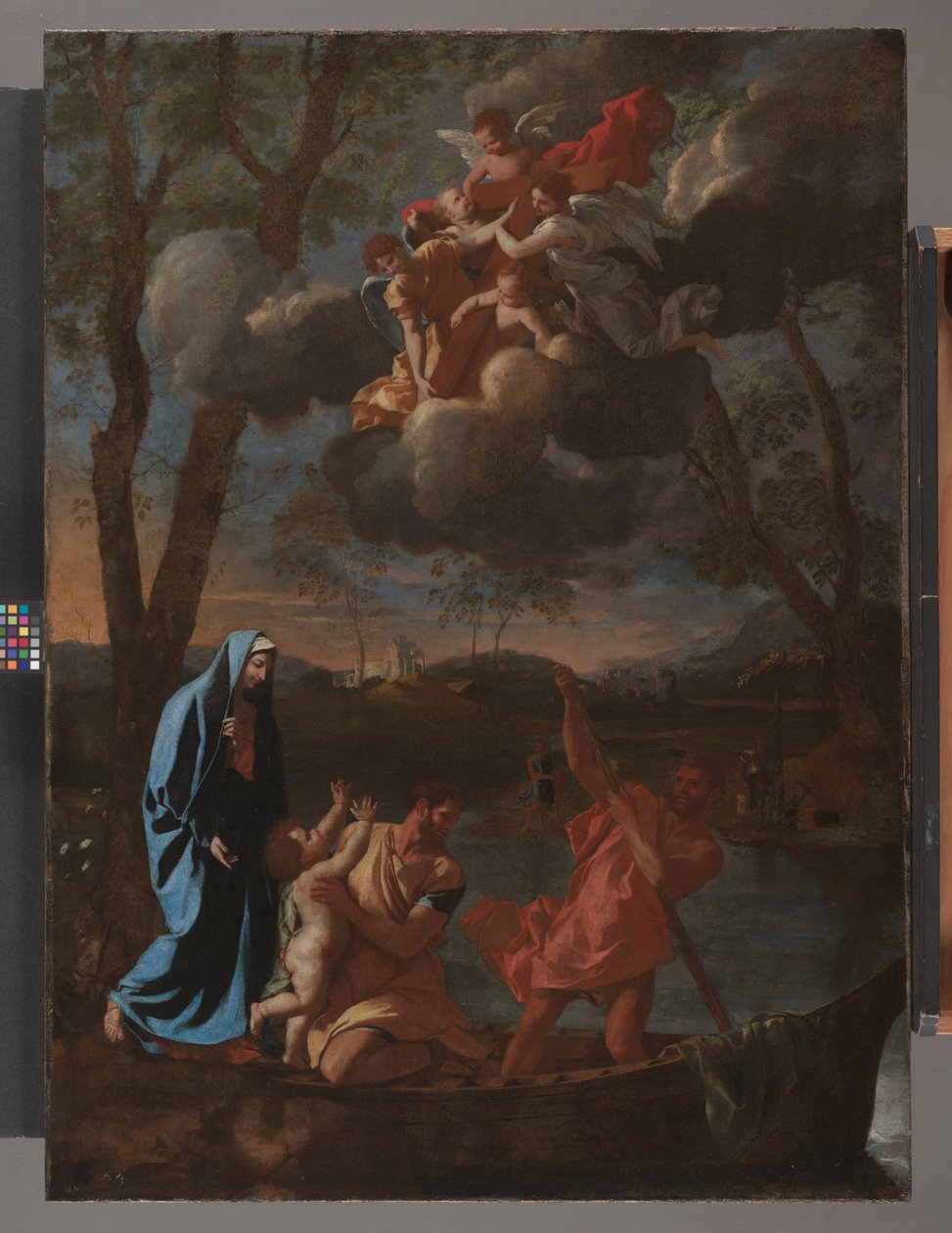 O Regresso da Sagrada Família a Nazaré, c.1627 (óleo sobre tela) de Nicolas Poussin