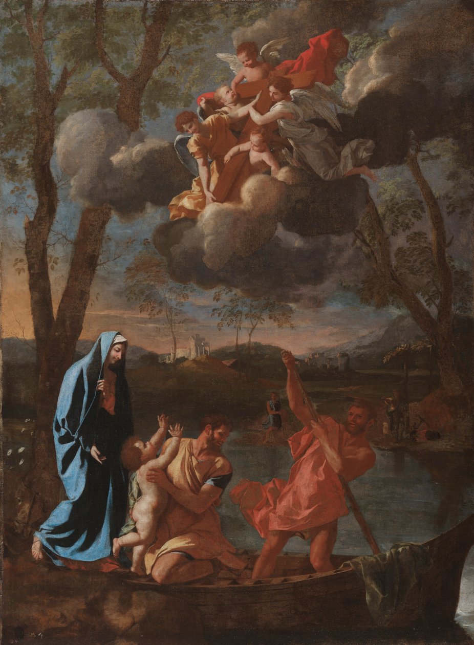 O retorno da Sagrada Família a Nazaré, c. 1627 de Nicolas Poussin