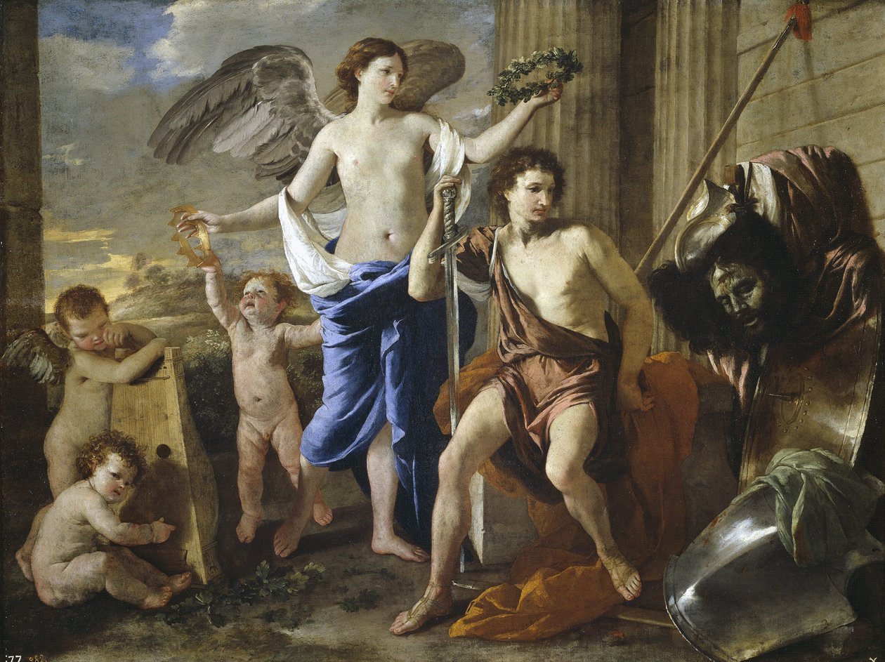 O Triunfo de Davi, 1630 de Nicolas Poussin