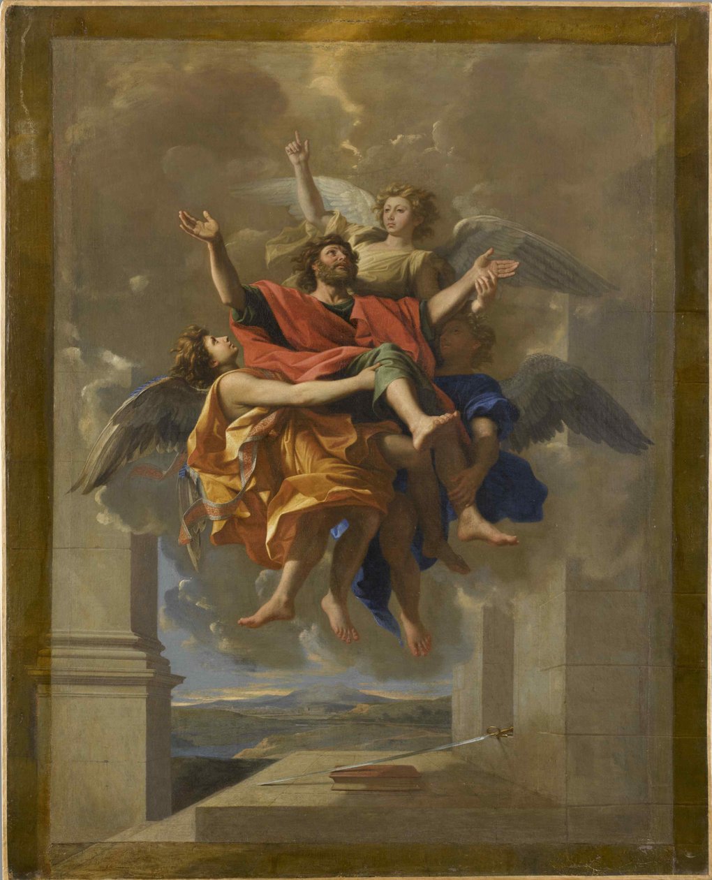 O êxtase de São Paulo, 1650. de Nicolas Poussin