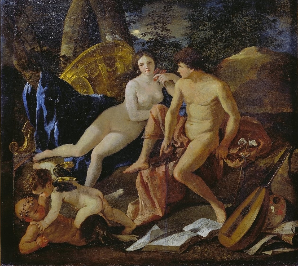 Vénus e Mercúrio de Nicolas Poussin