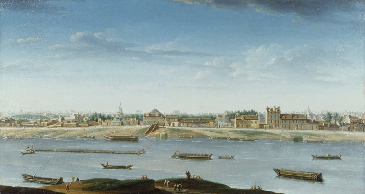 Porto Saint-Bernard, visto do Arsenal de Nicolas Raguenet