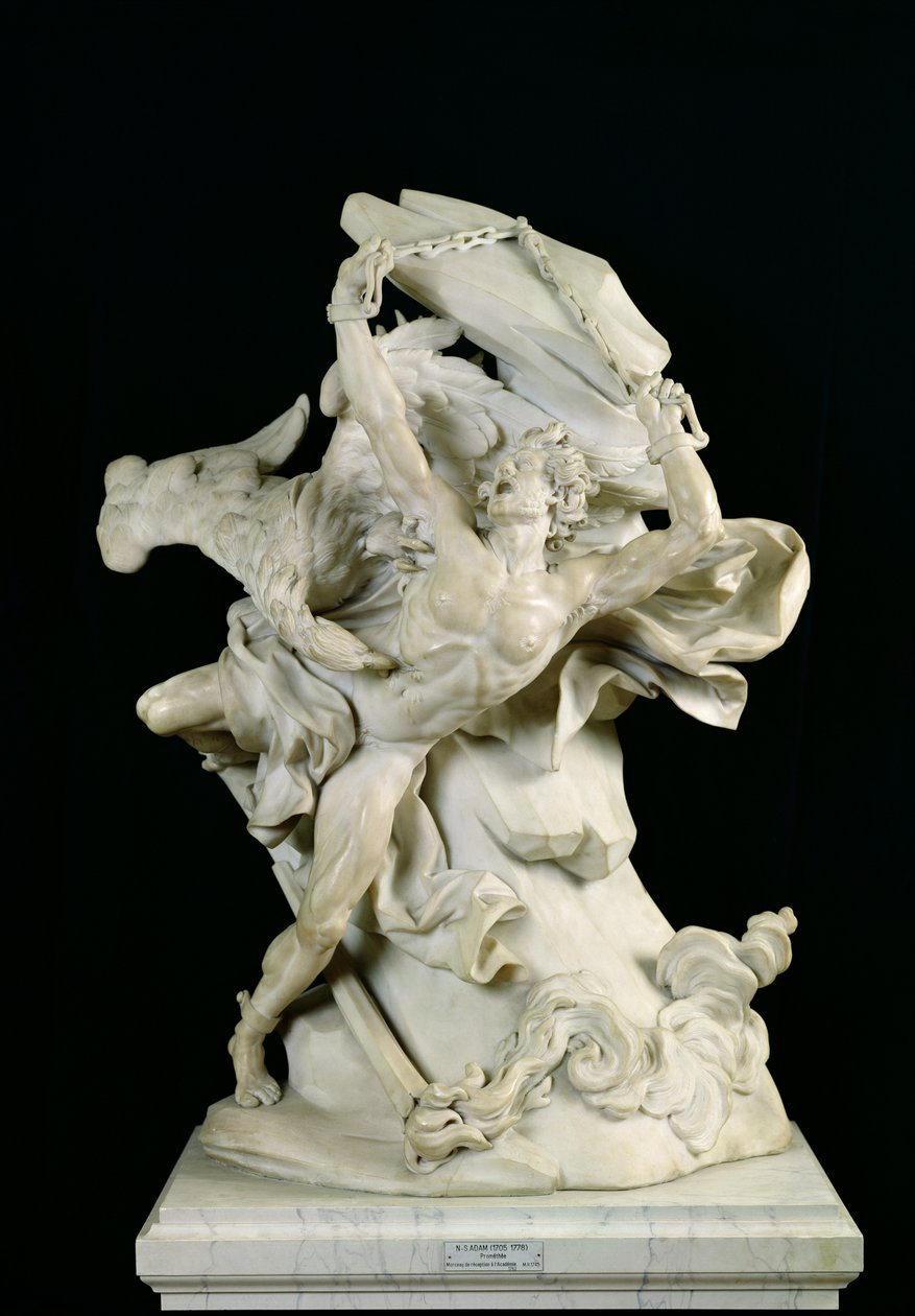 Prometeu em Correntes (mármore) de Nicolas Sebastien Adam