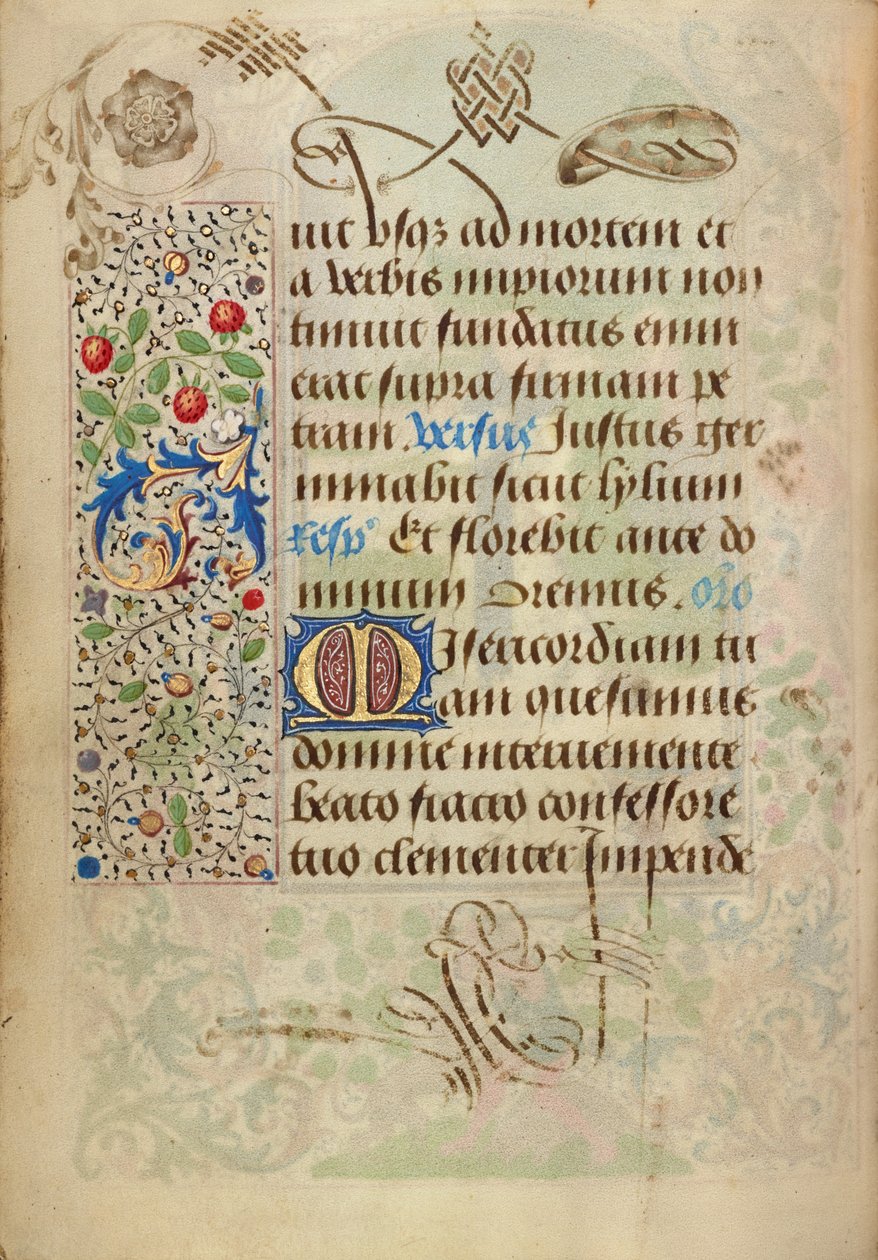 Página de texto decorada de Nicolas Spierinc