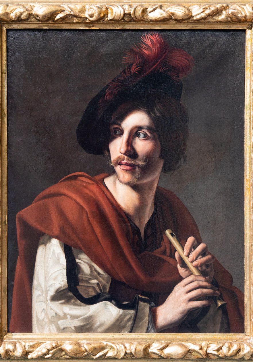 Tocador de flauta de Nicolas Tournier