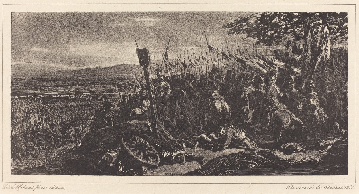 Cena de batalha de Nicolas Toussaint Charlet