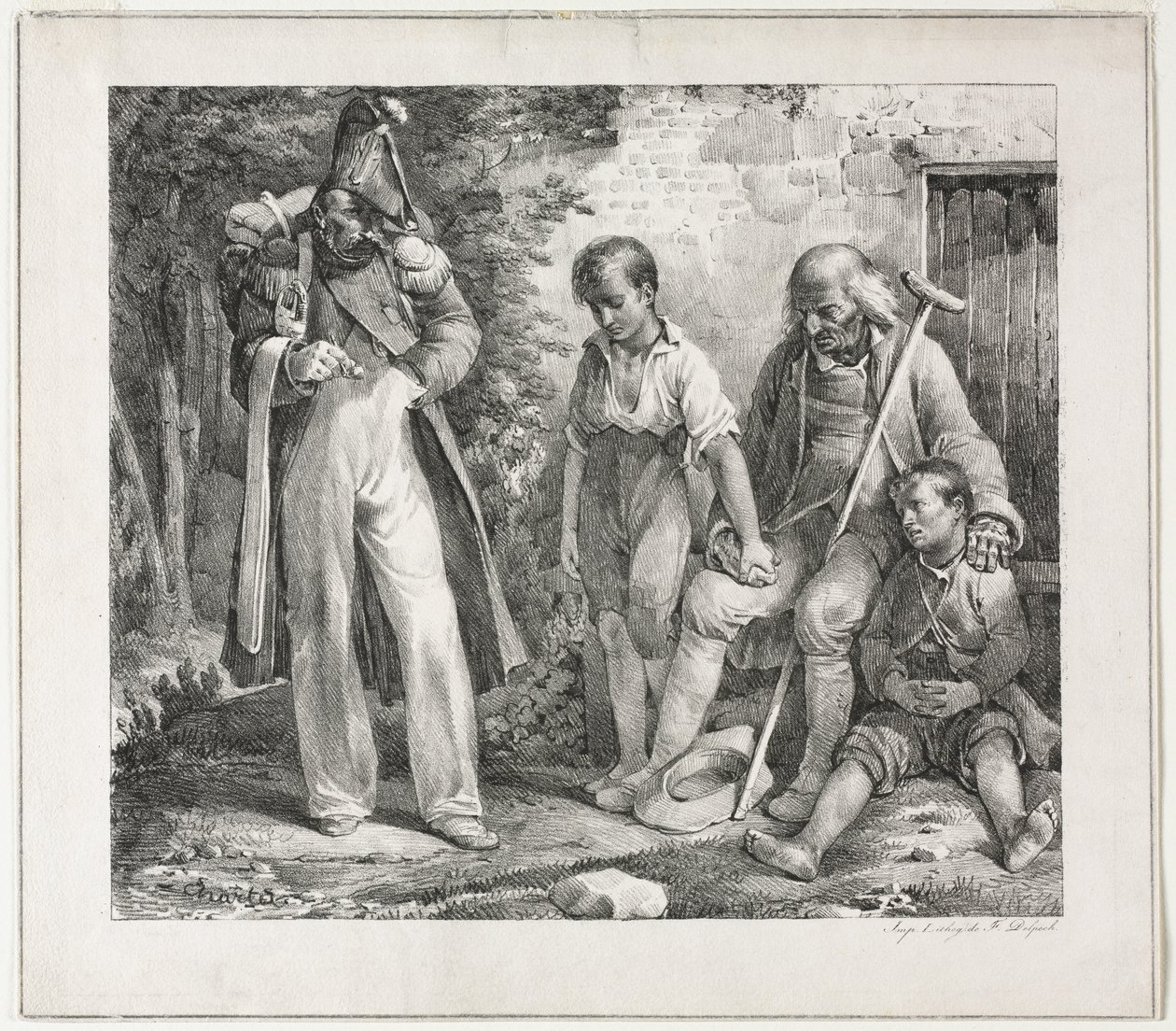 Implorando por esmolas de Nicolas Toussaint Charlet