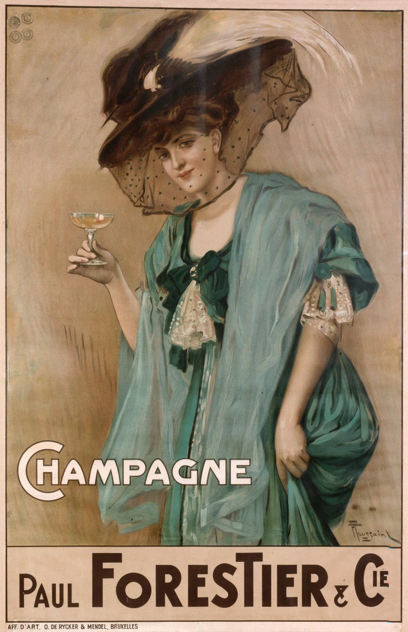 Champanhe, século XIX. de Nicolas Toussaint Charlet