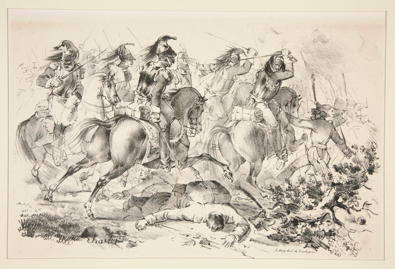 Cuirassiers de carregamento de Nicolas Toussaint Charlet