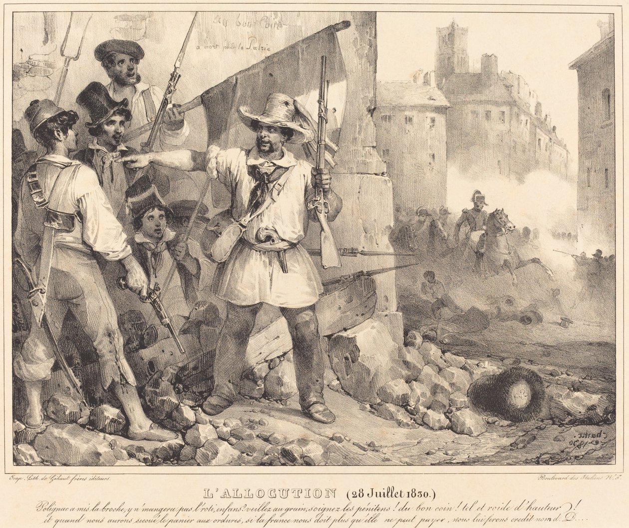 A Alocução, 20 de julho de 1830 de Nicolas Toussaint Charlet
