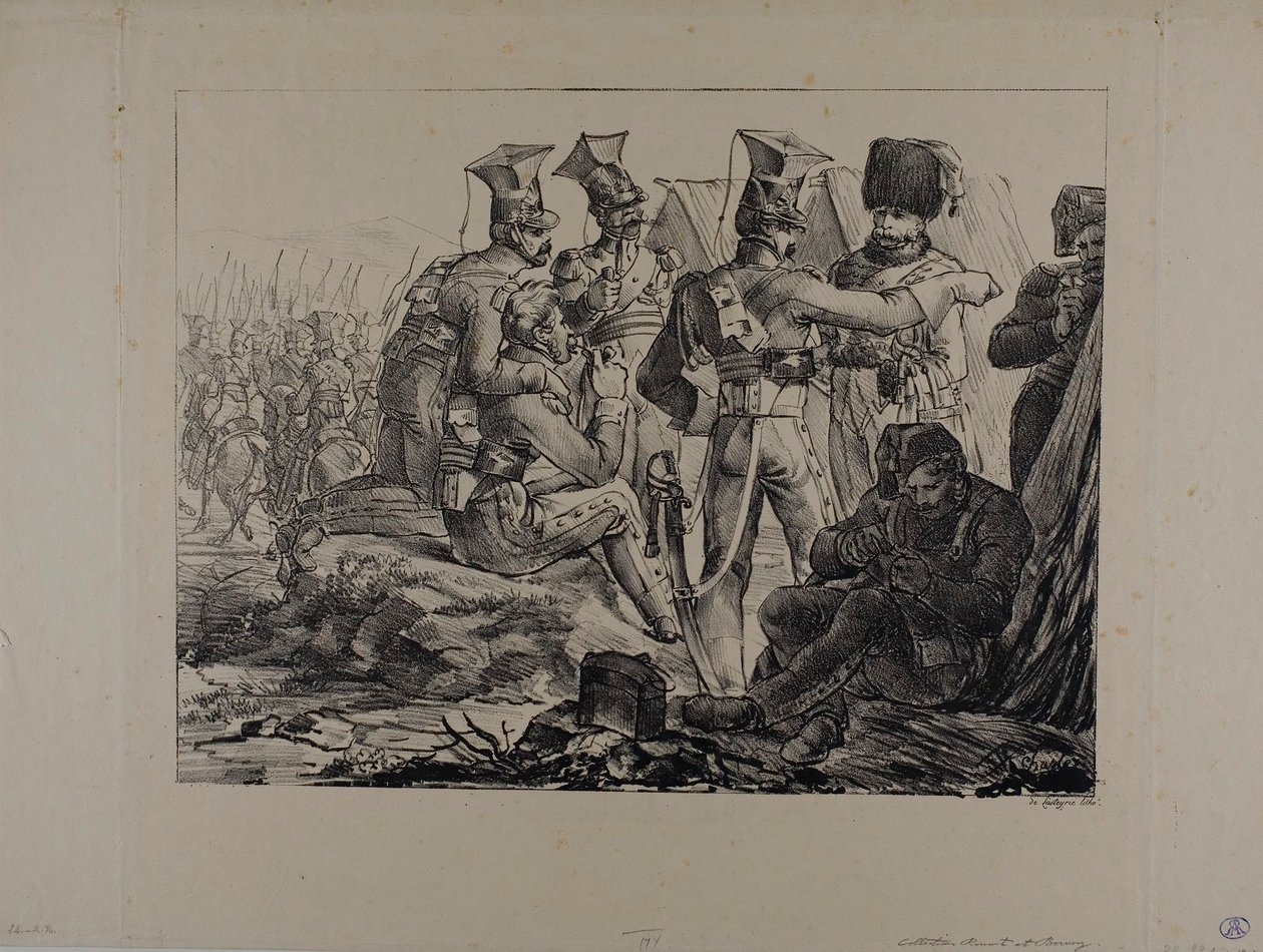 Lanceiros no Bivouac de Nicolas Toussaint Charlet