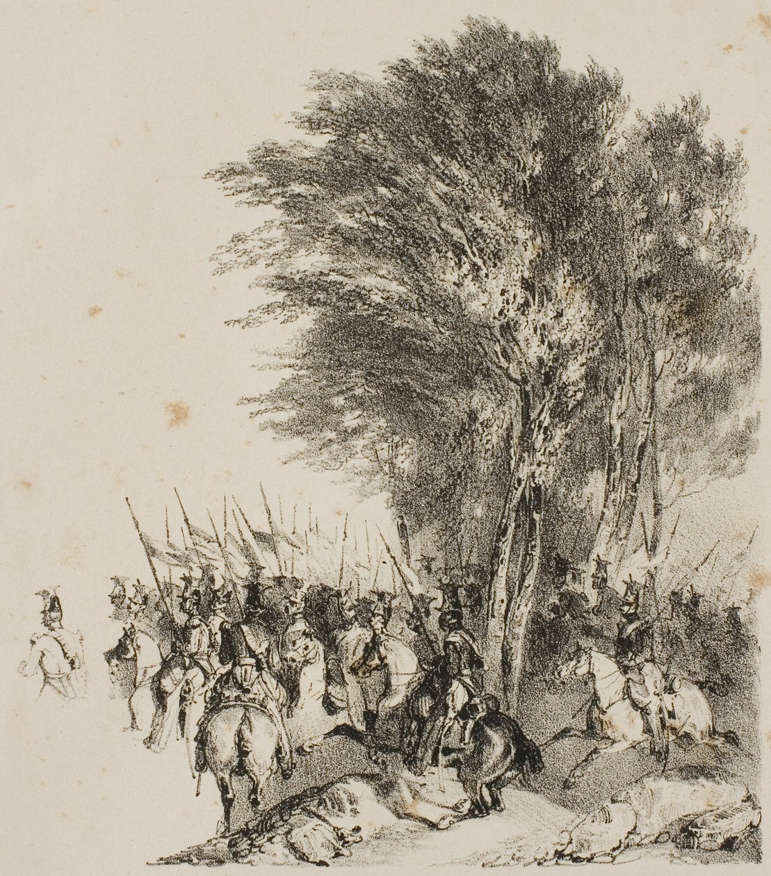 Lanceiros em Março de Nicolas Toussaint Charlet