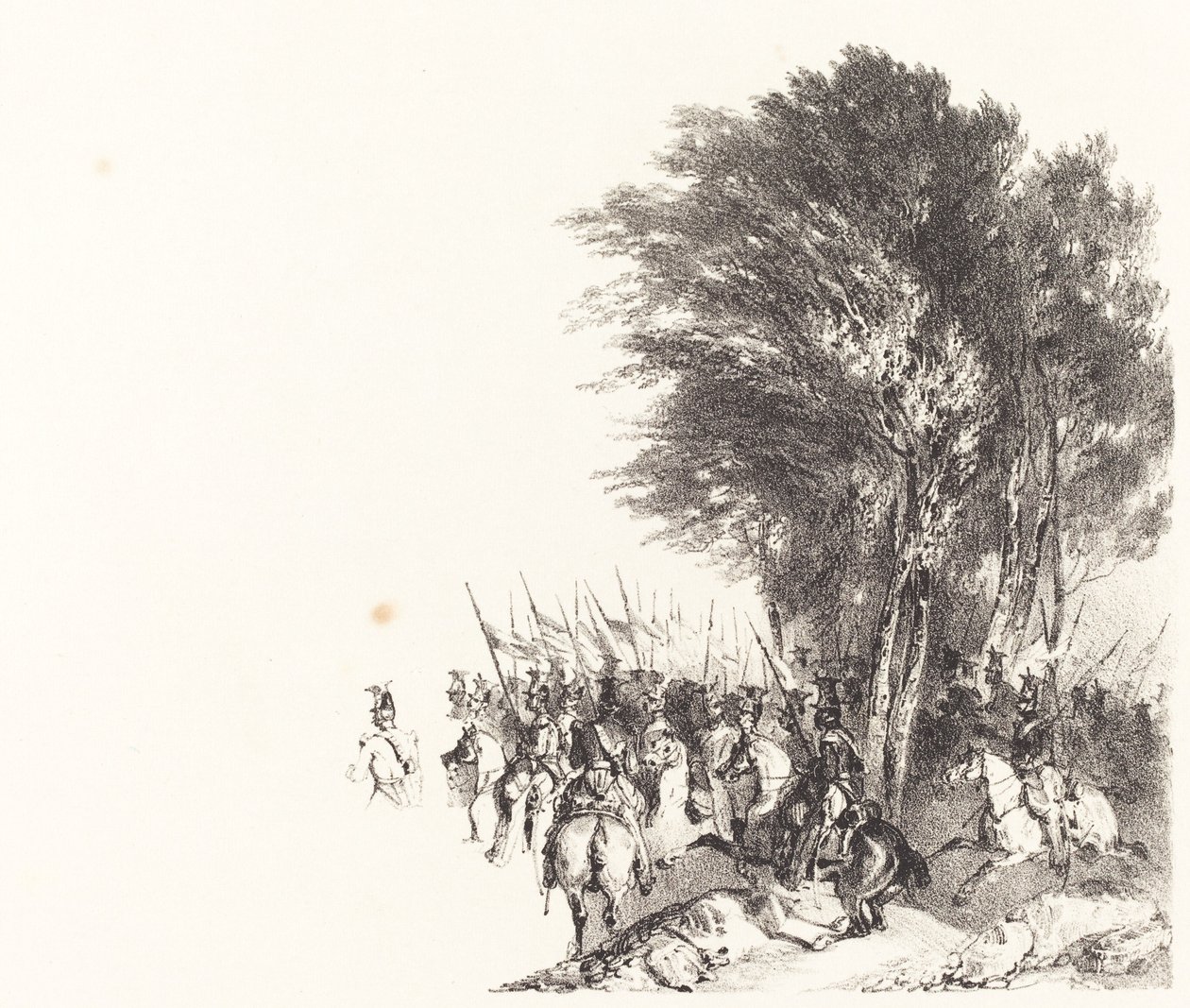 Lanceiros em março de Nicolas Toussaint Charlet
