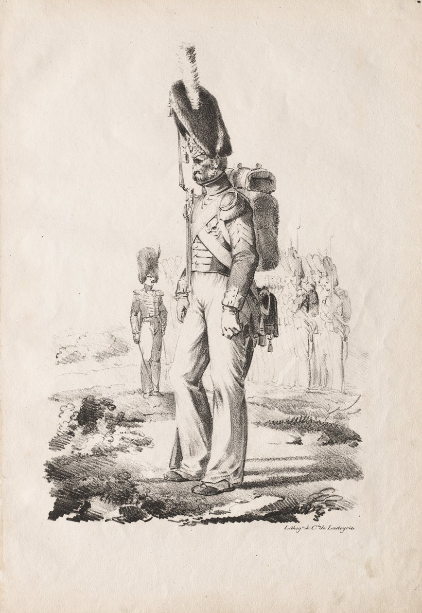 Trajes Militares: Sargento de Infantaria de Nicolas Toussaint Charlet