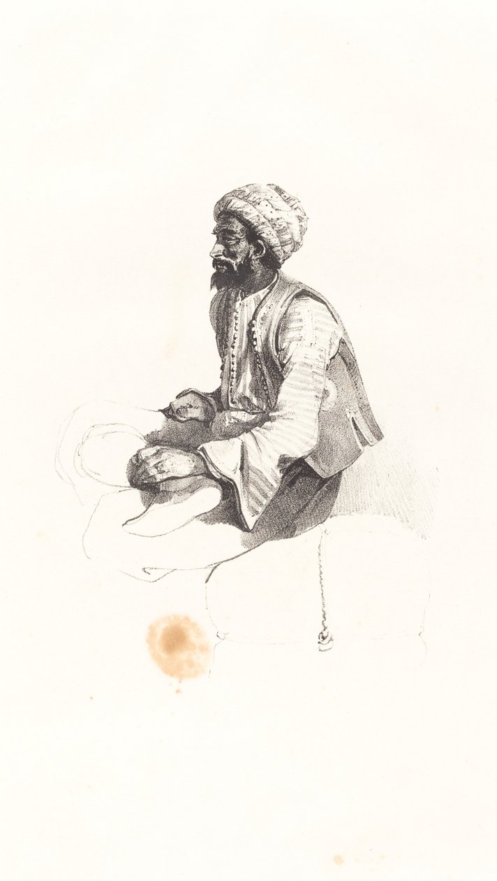 turco sentado de Nicolas Toussaint Charlet