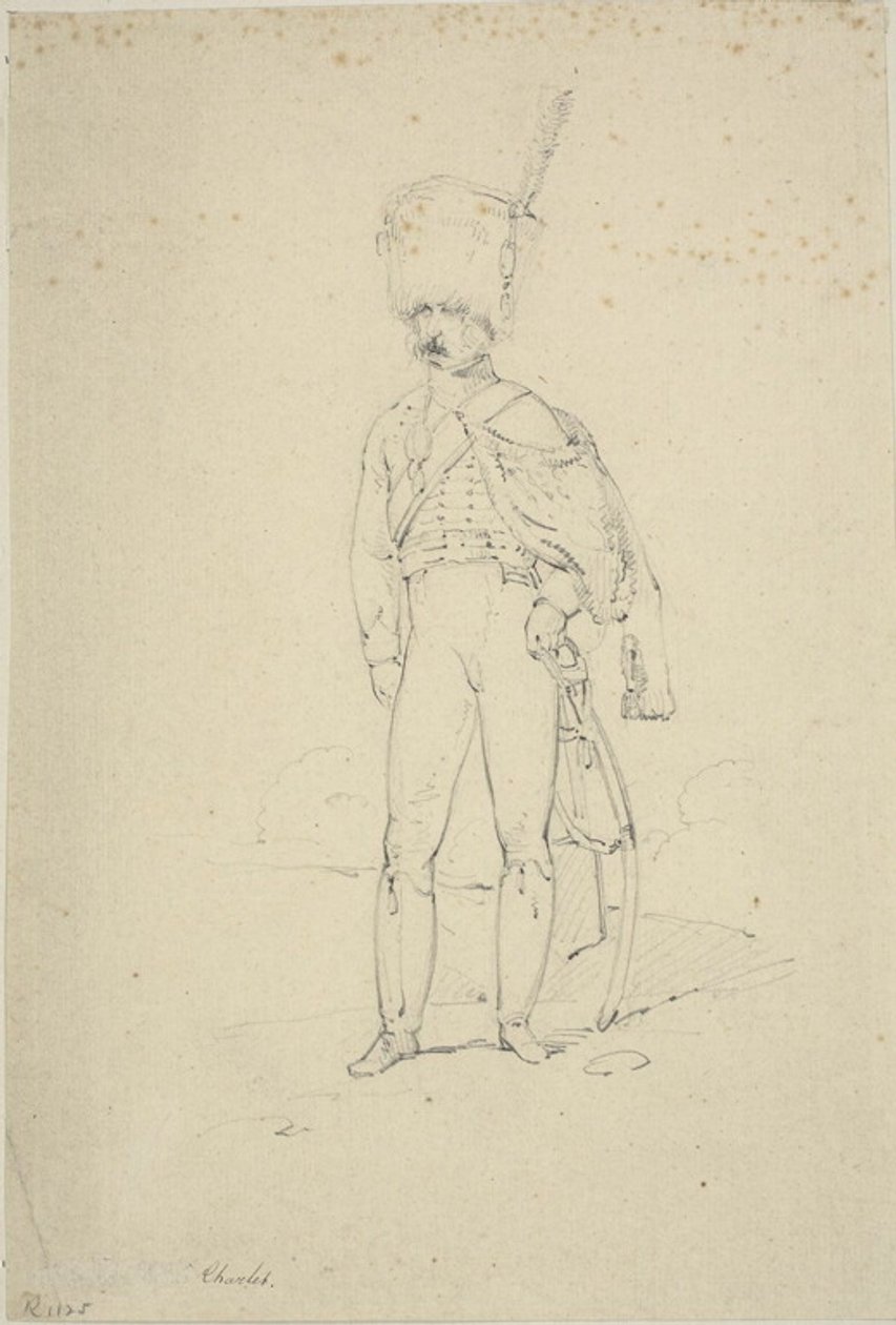 Hussardo de pé de Nicolas Toussaint Charlet
