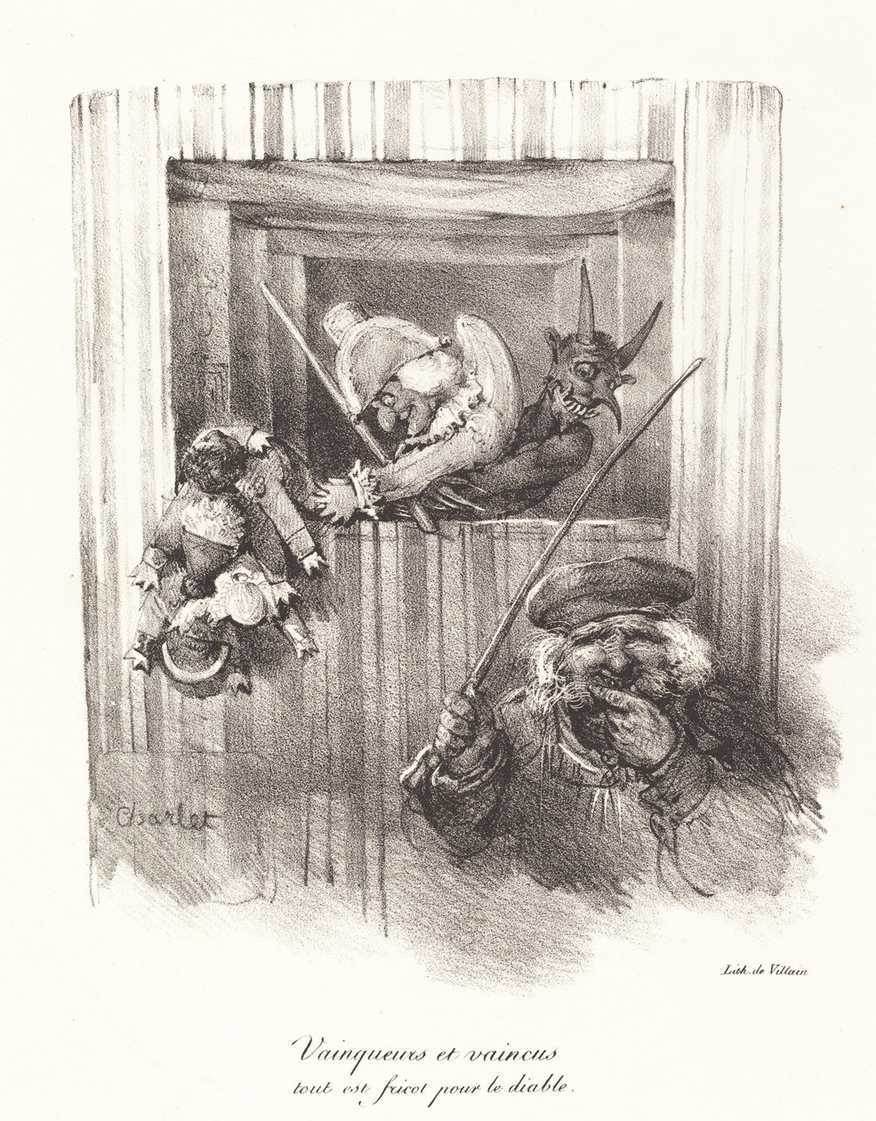 Vencedores e perdedores, todos os alimentos para o diabo (The Vanquishers and the Vanquished, All Food for the Devil) de Nicolas Toussaint Charlet