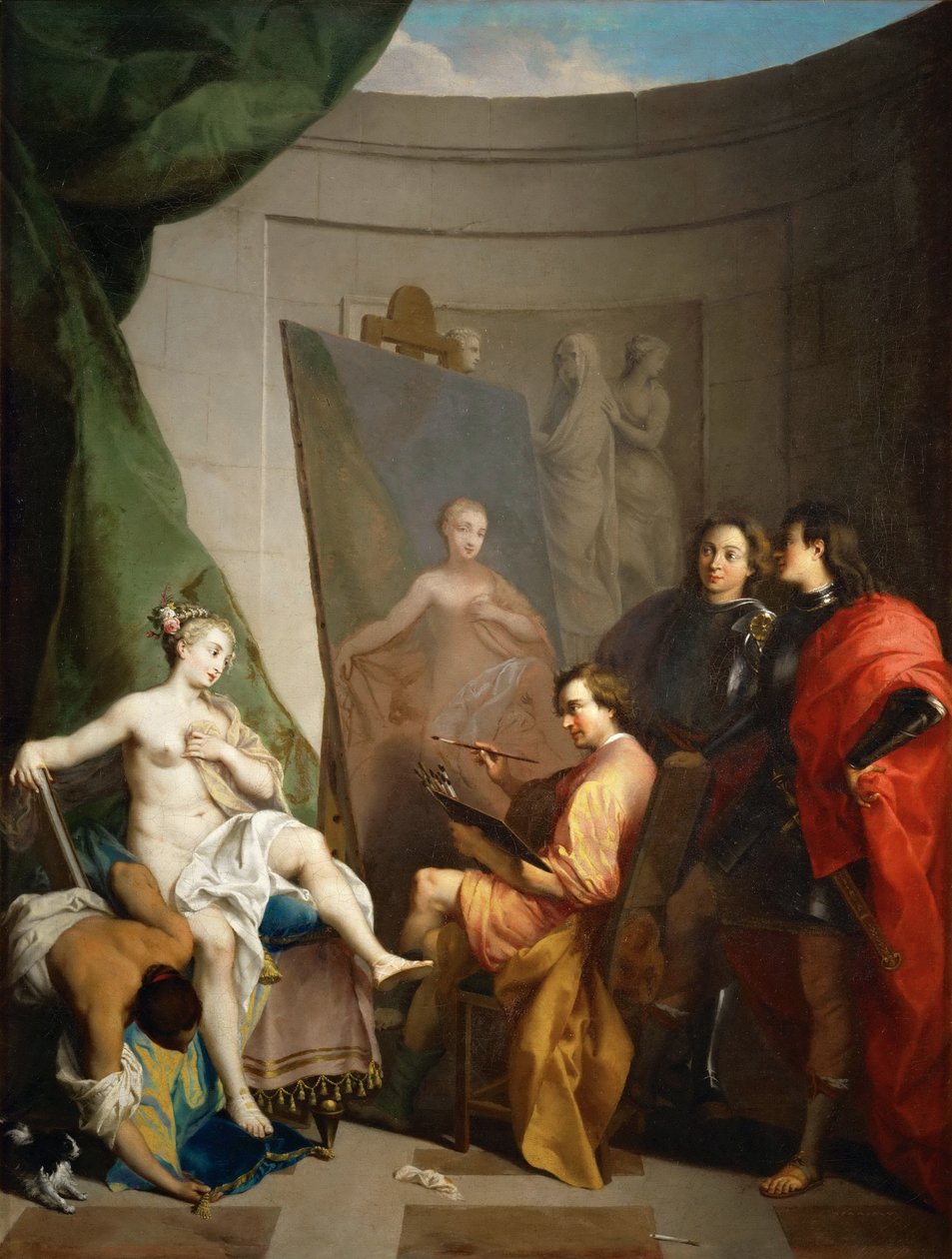 Apelles Painting Campaspe de Nicolas Vleughels