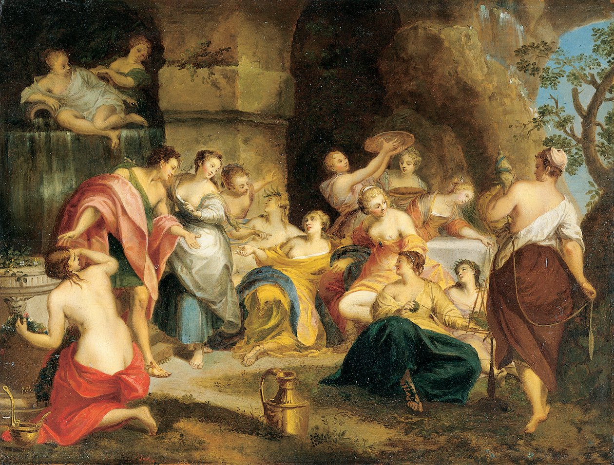 Telêmaco na ilha de Calypso de Nicolas Vleughels