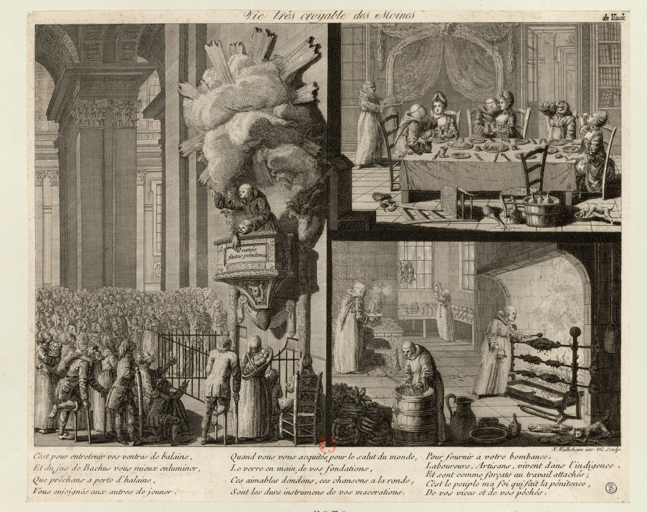Vidas muito críveis dos monges, c. 1789. de Nicolas Walkcheim