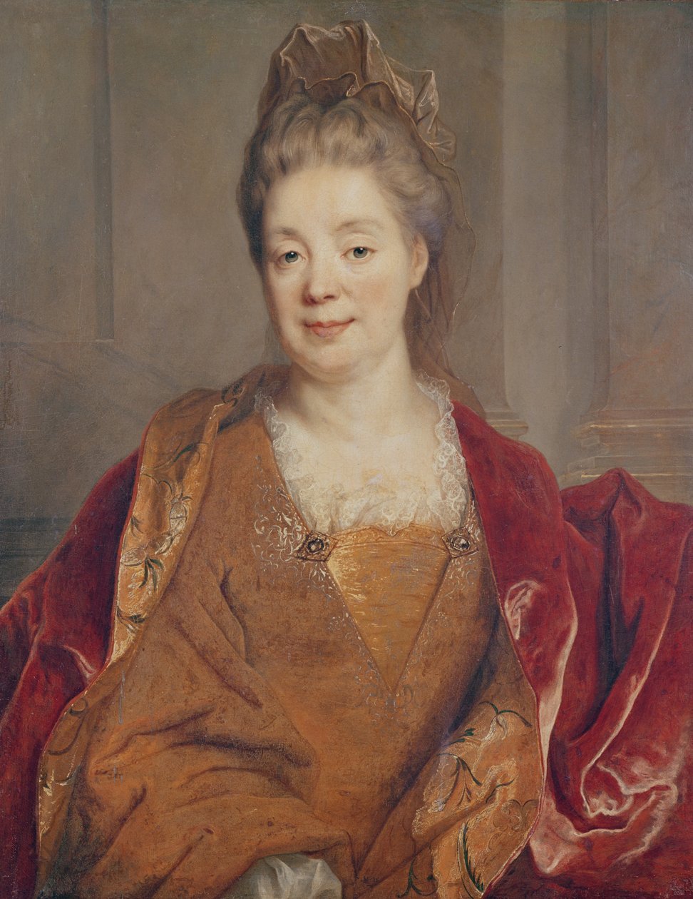 Sra. Titon du Tillet (óleo sobre tela) de Nicolas de Largillière