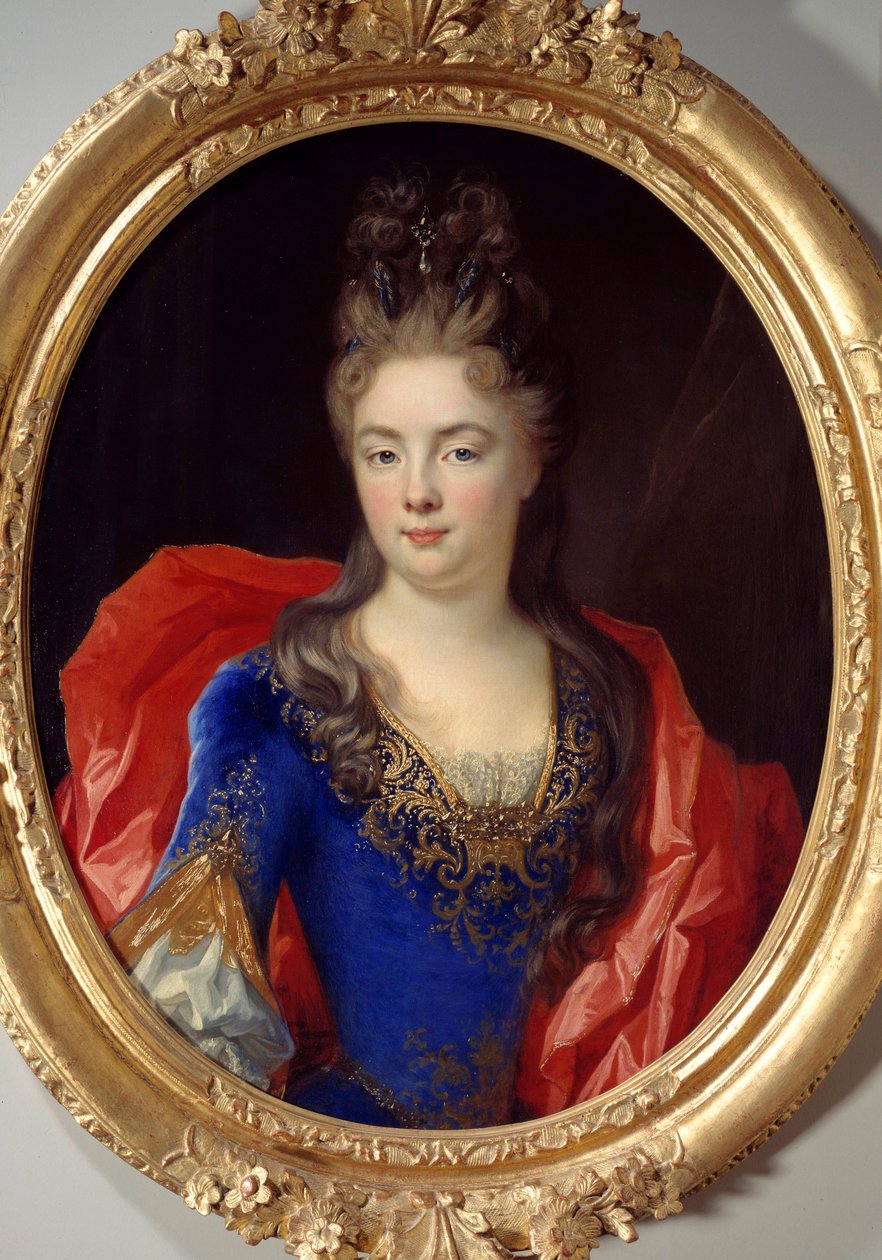 Retrato de Anne Genevieve de Levis Ventadour, Princesa de Rohan (b. 1673) Pintura de Nicolas de Largilliere (1656-1746) de Nicolas de Largillière