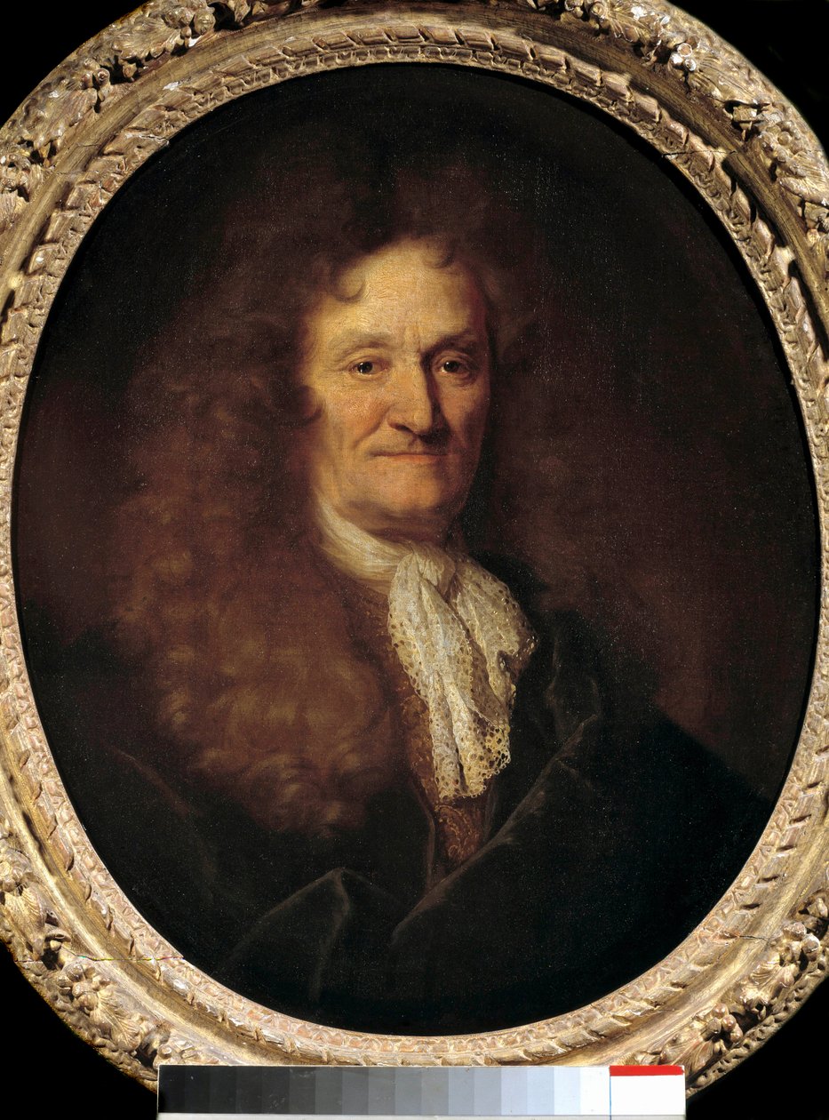Retrato de Jean de la Fontaine (1621-1695) por de Nicolas de Largillière