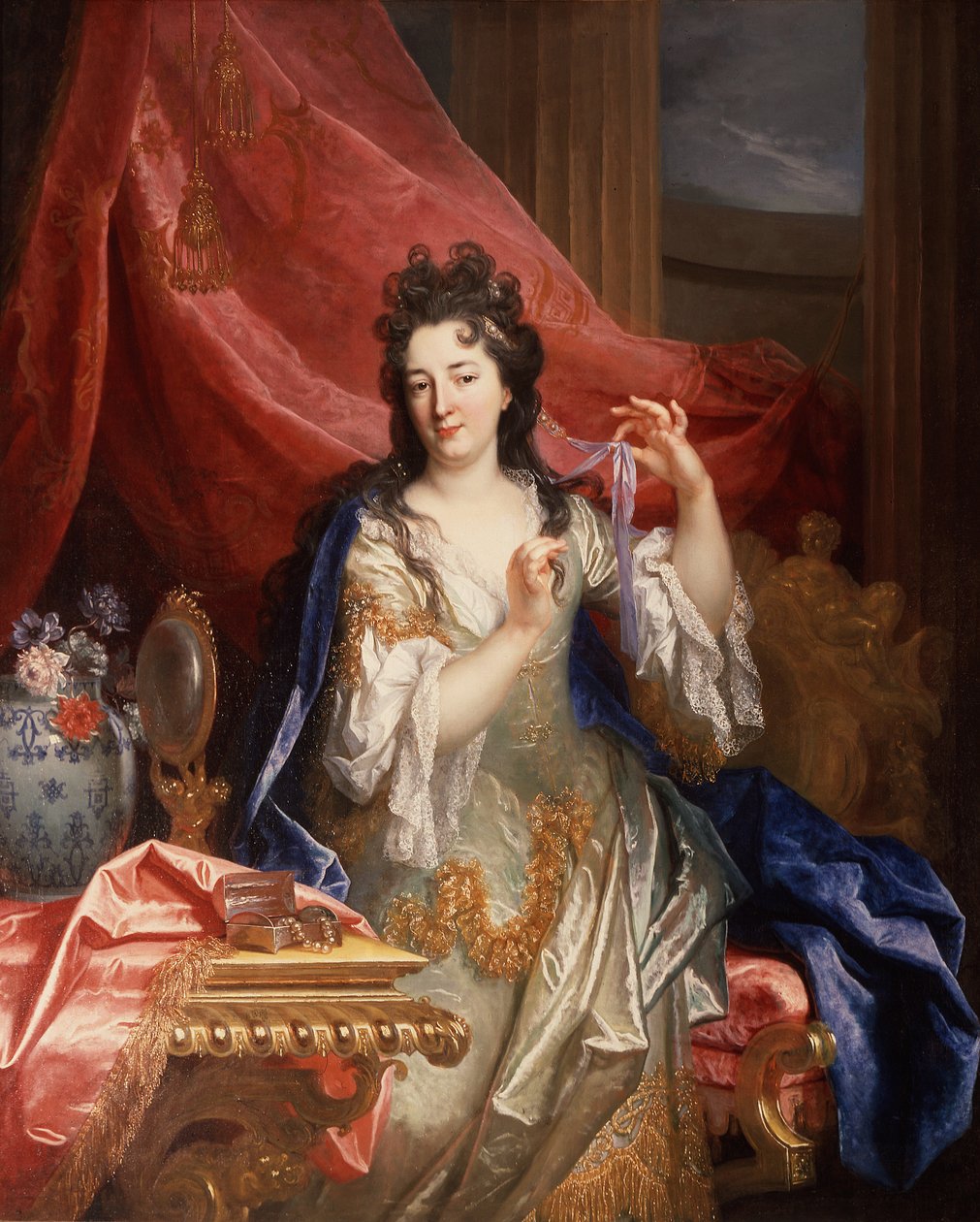 Retrato de uma mulher, c.1696 (óleo sobre tela) de Nicolas de Largillière