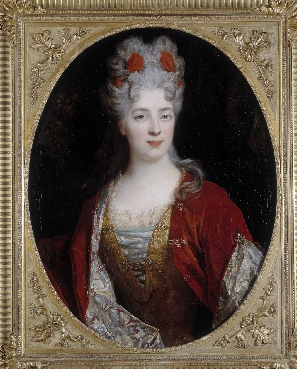 Retrato de uma mulher. Pintura de Nicolas de Largilliere (1656-1746) (óleo sobre tela) de Nicolas de Largillière
