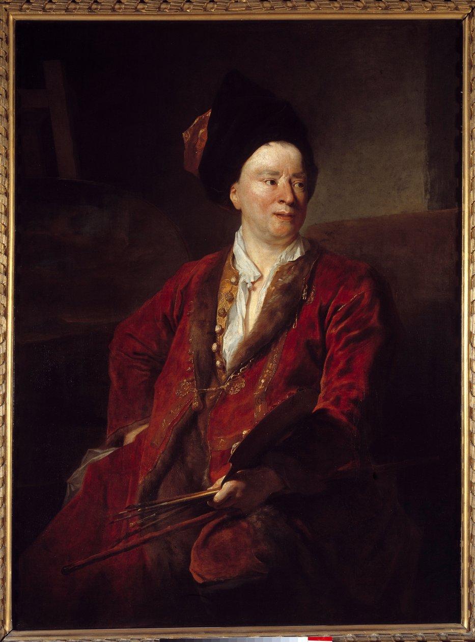 Retrato do pintor Jean Baptiste Forest (1636-1712) Pintura de Nicolas de Largilliere (1656-1746) 1704 Sol. 1,29x0,96 m Lille, musee des Beaux arts - Retrato do pintor Jean Baptiste Forest (1636-1712). Pintura de Nicolas de Largilliere (1656-1) de Nicolas de Largillière